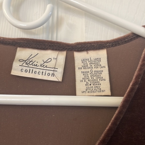 Vintage Kathie Lee Collection brown shirt - Picture 3 of 4